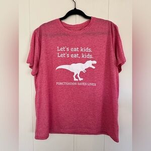 SHEIN Red Dinosaur Tee - Short Sleeve